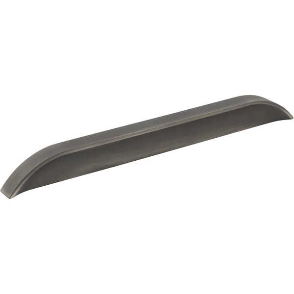 Jeffrey Alexander 192 mm / 224 mm Center-to-Center Brushed Pewter Elara Cabinet Pinch Pull 484-192224BNBDL - main